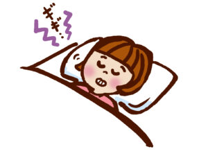 寝ているときの歯ぎしり